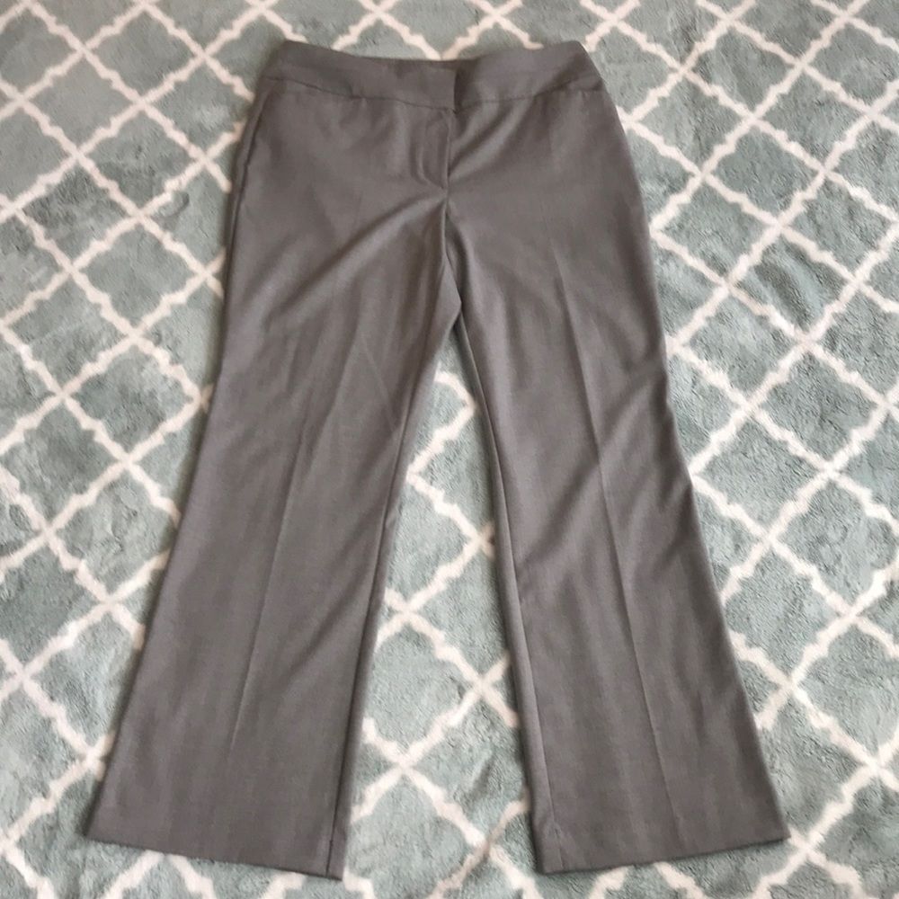 8P curvy Gray dress slacks LOFT